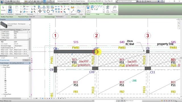 202 Revit exercise  model the foundation   National Taiwan University   Coursera