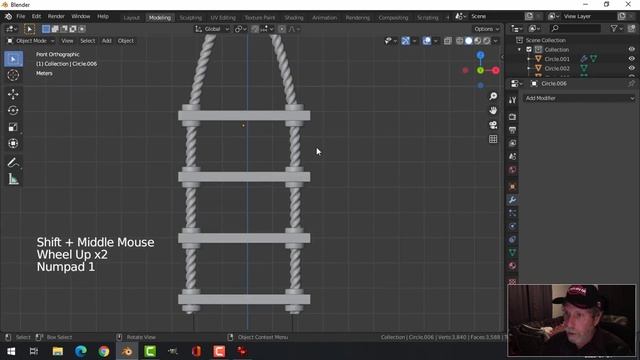 BLENDER 2.8: Modeling a Rope Ladder (Part 4)