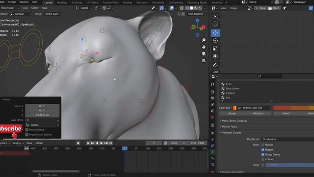 Fur Lion Rigging Promo in Blender l  Beginner Tutorial @3d_animal.factory