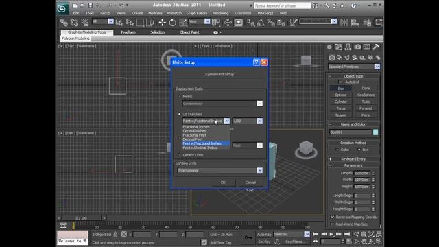 3DS Max 2011 - Drawing Units