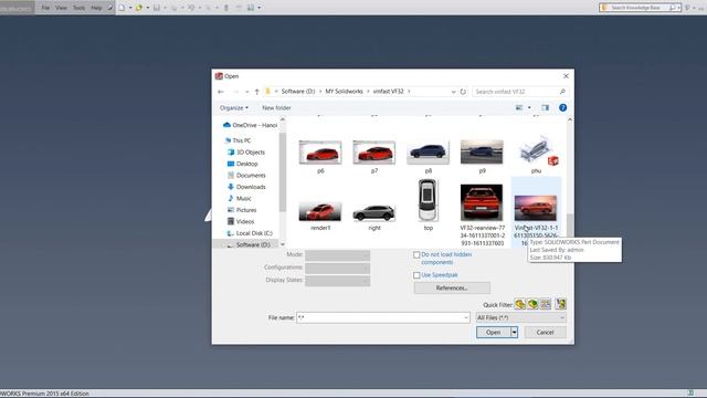 Chèn ảnh vào SOLIDWORKS - Import image into Solidworks- Import blueprint