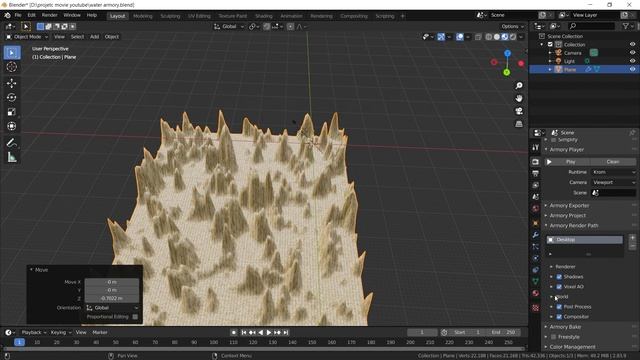 Lens flair effect in Armory 3D, no code needed