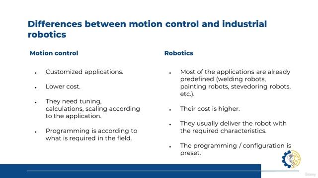 1. Differences between Motion Control and Industrial Robotics