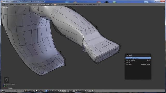 blender tiny pt 6 begining the hand