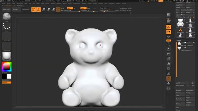 Love Bear zBrush Sculpt