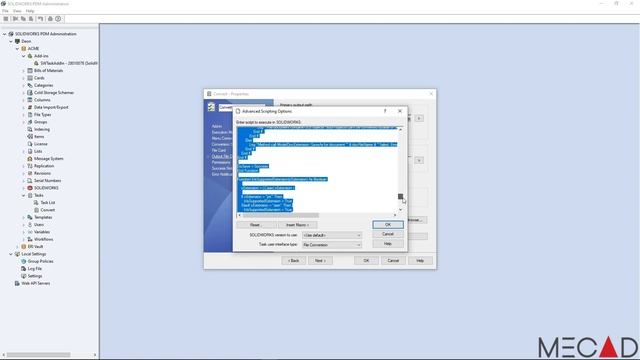 Upgrading SOLIDWORKS PDM Task Scripts