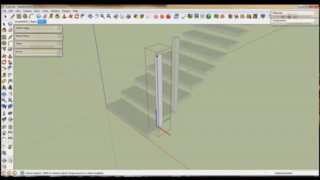 Sketchup - Staircase (Duplicate) Tutorial