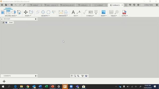 Fusion 360 Heli Landing gear and Drawings