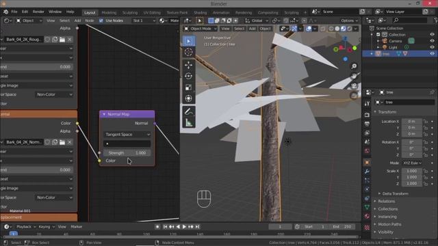 How to make realistic tree in blender
