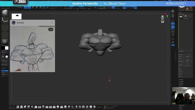 Sculpt a stylized character #withme! Andre Ferwerda - ZBrush 2021.6