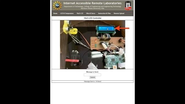 Remote Experiments - LCD - IoT