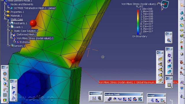CATIA v5 video tutorial FEM analysis