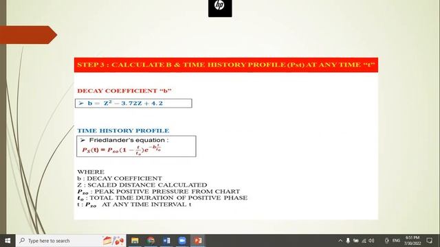 Blast Wave Calculation