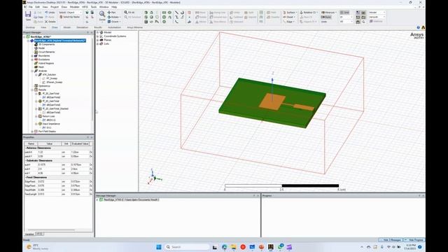 Optimasi Geometri Antenna dengan Fitur Optimetrics - Ansys HFSS