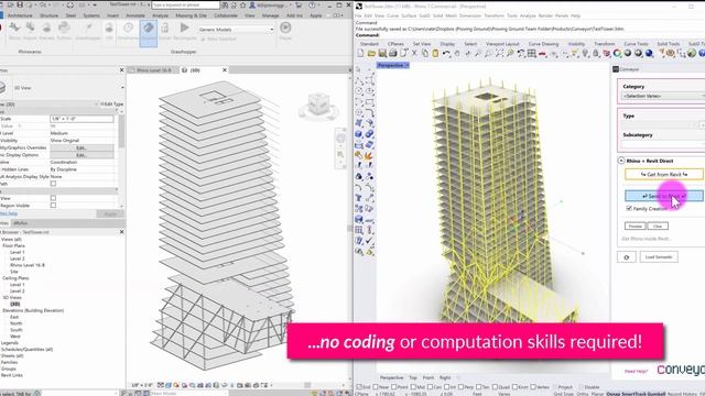 Conveyor - Tools for Simple and Direct Rhino + Revit Integration