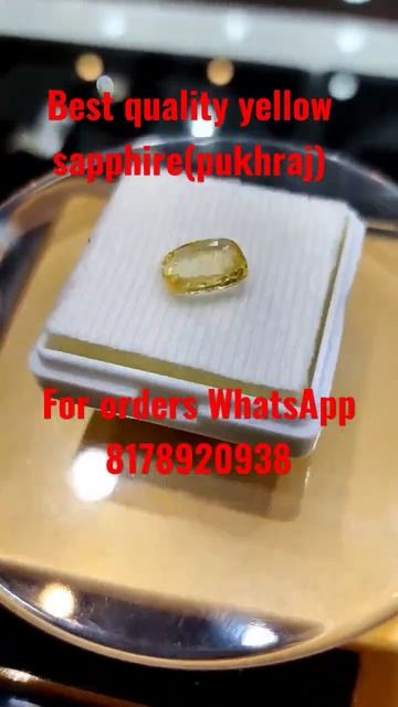 yellow sapphire (pukhraj)