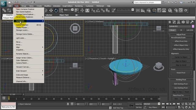 3DS MAX Tutorial - Mesa con Array