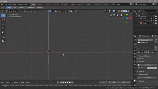 Creating Road Modeling in Blender 2.8 | Speed Modeling - 2019