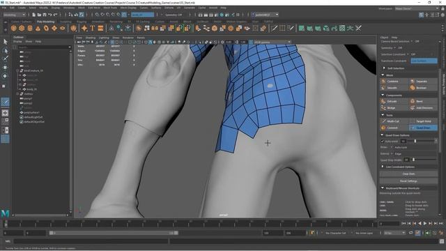 3D Creature Modeling for Games with Maya and ZBrush - Lesson 3 / 22