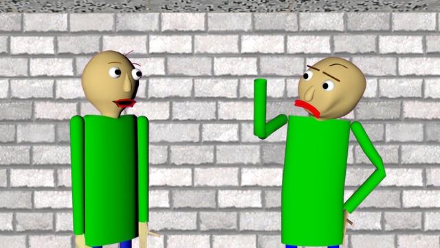 When Baldi V5 Model By AngryGal Ever Met Baldi Model By BlakeDude7