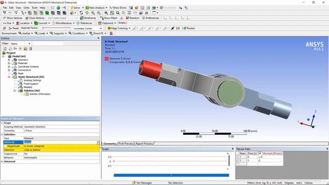 Knuckle Joint Simulation (Ansys 15.9)