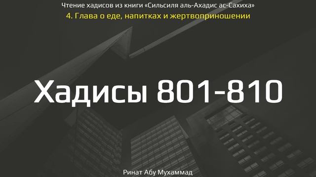 80. Сборник хадисов пророка Мухаммада ﷺ «Cильсиля аль-Ахадис ас-Сахиха» || Ринат Абу Мухаммад