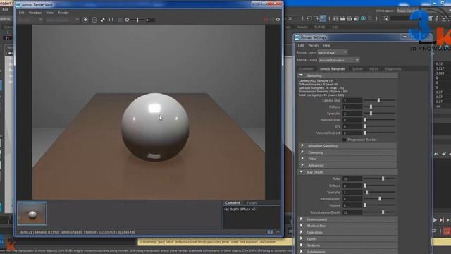 How To Use Ray Depth Diffuse In Maya Arnold | What Is Ray Depth Diffuse Maya Arnold | Maya Ray Dept