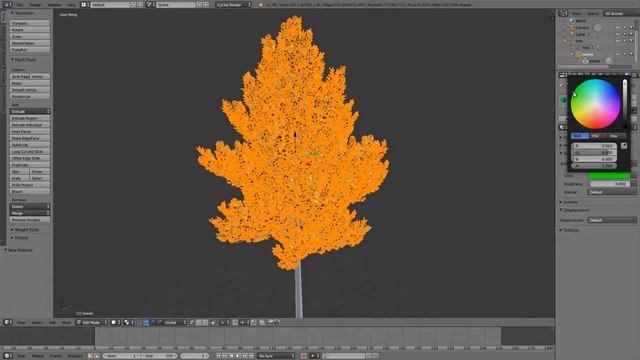 60 second Blender tree tutorial