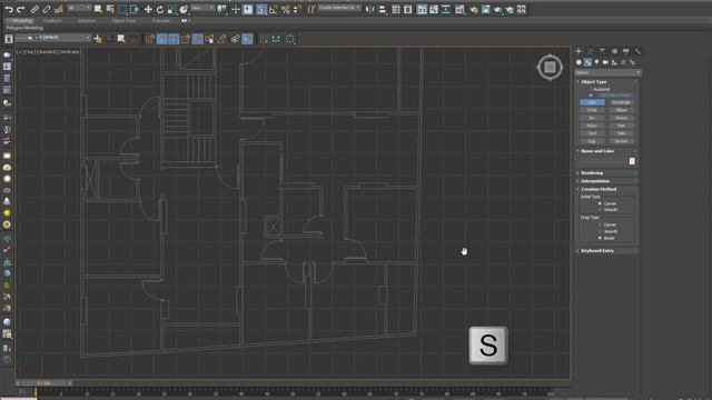 3D plan in 3Ds Max 01