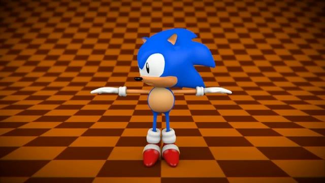 Blender 3D - Sonic, my first character animation.