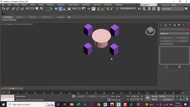 08 Pivot Point Center 3DSMax l ثري دي ماكس نقطة مركز الشكل