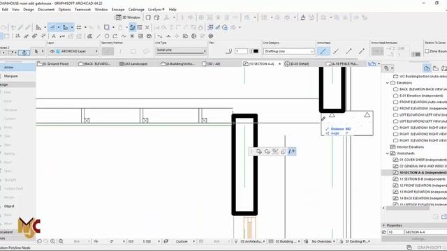 HOW TO DRAW SECTION IN ARCHICAD   #graphisoft #archicad