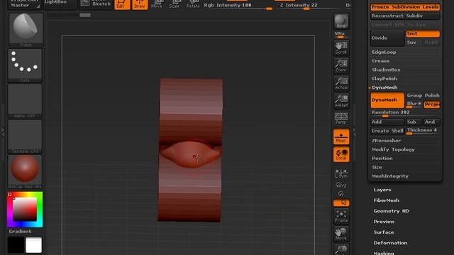 Zbrush 4R6 DynaMesh Subtracting Meshes from subtool placement)