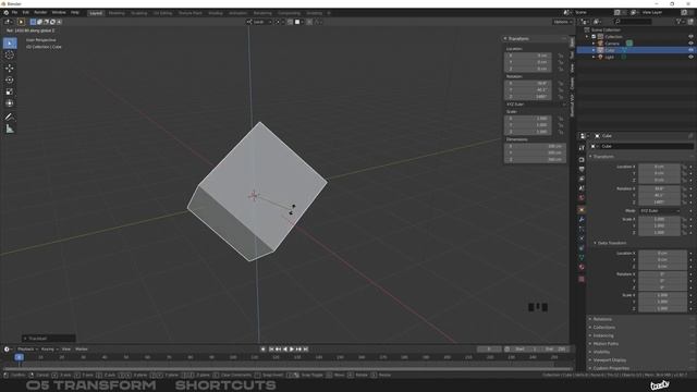 C4D TO B3D | Blender Object TRANSFORM — Shortcuts