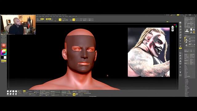 The Fiend Mask 3D sculpt Zbrush