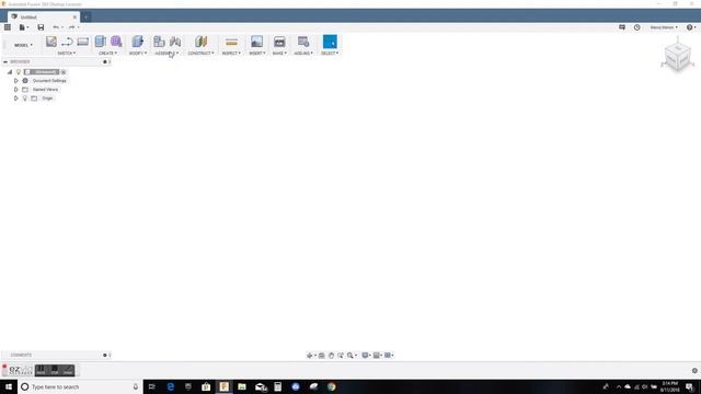 a. Fusion360 Basics Interface