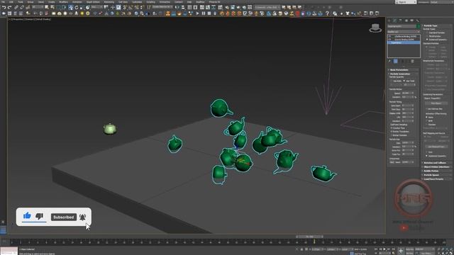 Super Spray Particle System - Using 3Ds Max