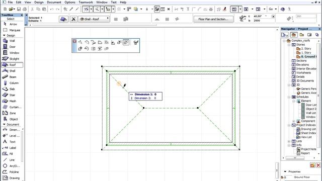 Complex roofs in ARCHICAD - Creating hole and atrium