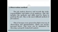 HRM- unit 2- class 13- Methods of Job Analysis- by Dr. Habeeb sir