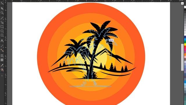 HOW TO CREATE PALM TREE LOGO IN CORELDRAW | CORELDRAW TUTORIALS | DOCTOR DESIGN