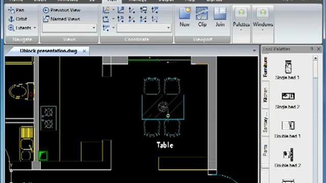 GstarCAD - Dynamic block presentation