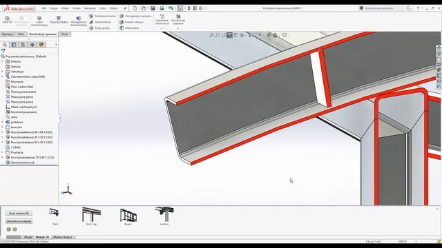 Nowości SOLIDWORKS 2016 - Konstrukcje spawane