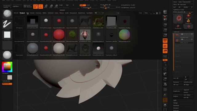 Introduction aux SubTools de ZBrush