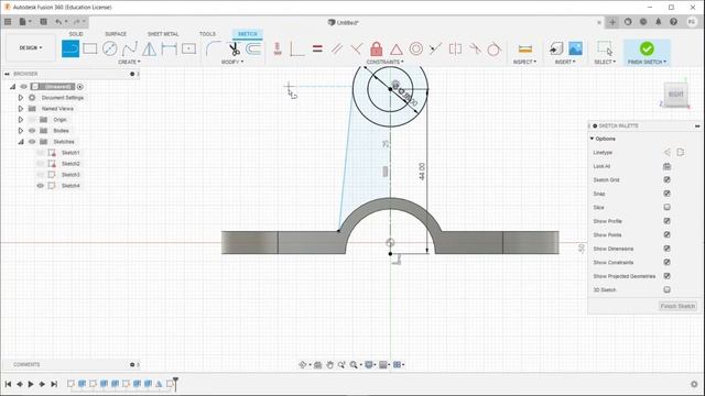 Fusion 360 Tutorial for Beginners // Mechanical design || Geometric shape