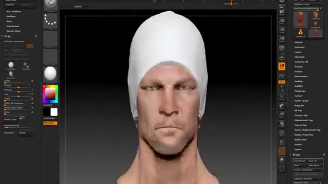 Test face polypaint Zbrush