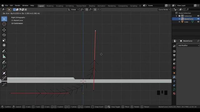 How to Bend an Object in a Curve Blender Quick Tutorial in Hindi