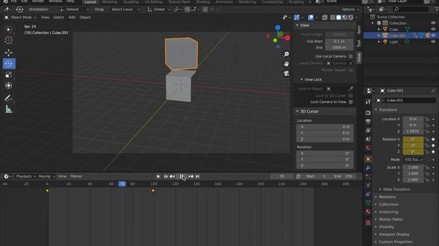 How to Parent Camera to an Object and roate the camera in Blender Tutorial