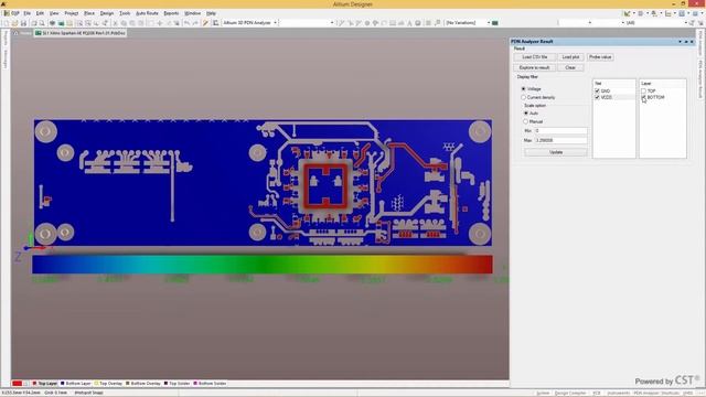 DC Voltage And Current Density Plots - PDN Analyzer - Features:EXSCvid