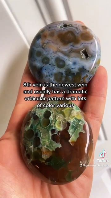 What is 8th vein ocean jasper vs 7th vein ocean jasper #crystals #greenwitch #minerals