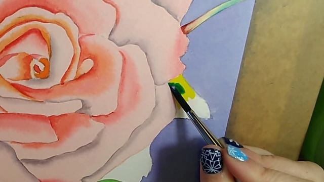 Watercolor Rose Leaves (How to paint!)